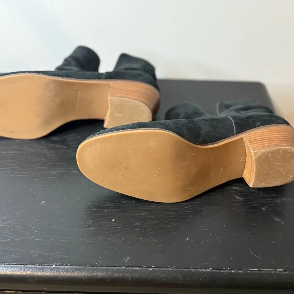 Cole Haan Black‎ Suede Ankle Booties
